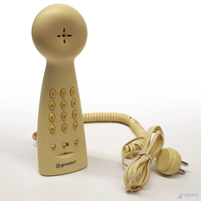 Telefono vintage Guzzini raro modello TL97, perfettamente funzionante  - Asta II TORNATA DI ASTA DI ARTE MODERNA E ANTIQUARIATO - Aste Pirone